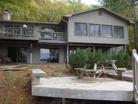Back side of house facing the lake.