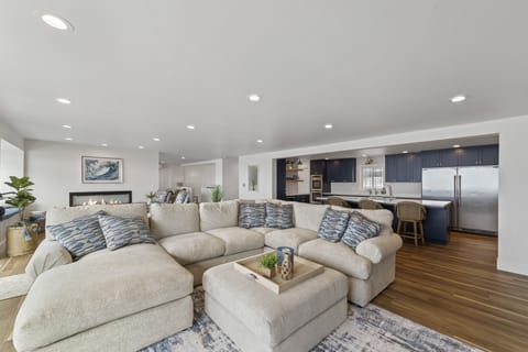 Living room looking back to the open kitchen