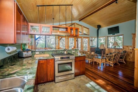 Gourmet Kitchen with 'Flower Garden' Granite