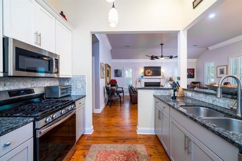 Kitchen opens to Family Room