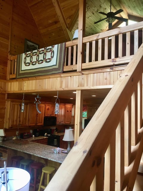 Loft area at top of stairs