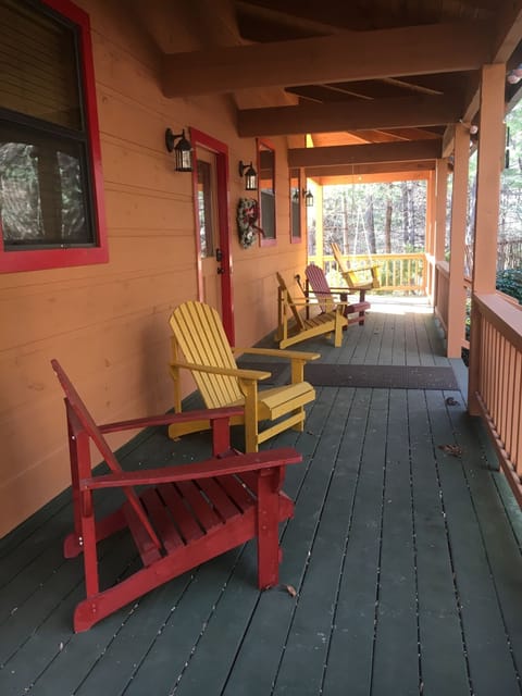 Tired of sunning? Relax in the shade on the front porch.