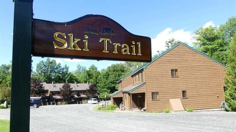 Ski home trail 50 feet away from the front door