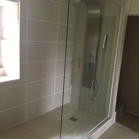 large modern shower