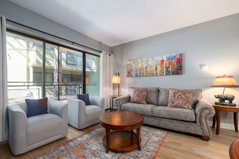 Private balcony off of the living room