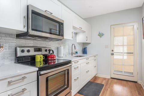 The kitchen has been updated recently.