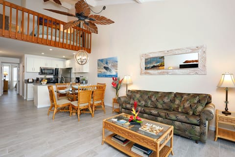 View of Living Room, Dining/Kitchen & Loft