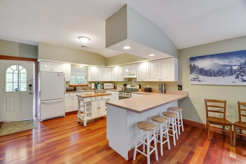 So many amazing meals and memories made in this kitchen. That door leads to the front patio (one of three decks).