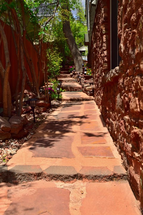 walkway from the 1st Floor Unit to the parking lot