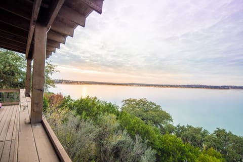 Beautiful views of Canyon Lake from the large deck