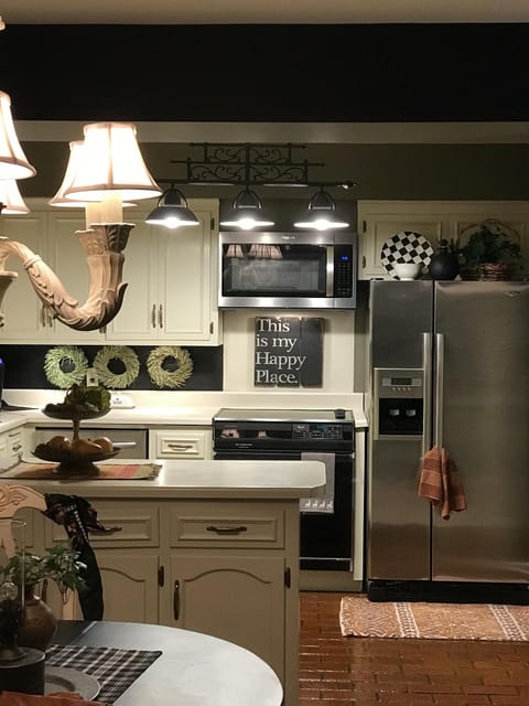 Kitchen is well supplied with every thing you need