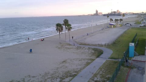 This is the balcony view of downtown Cc.Take boardwalk to shops and restaurants.