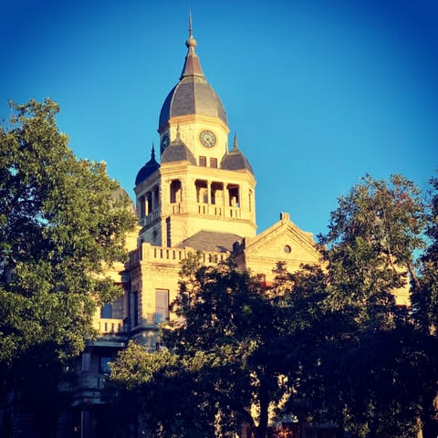 Dentons historical courthouse is just 6 blocks away