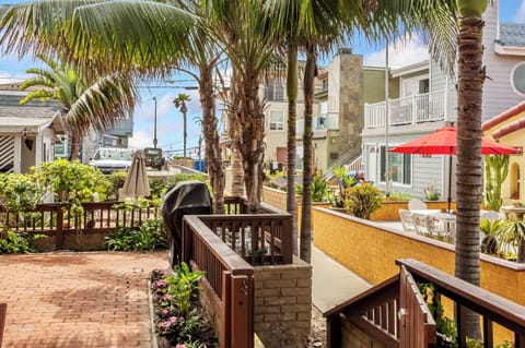 Stairs leading to the beach 