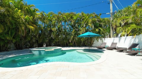 Private heated pool and spa