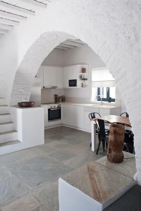 The kitchen from the living room