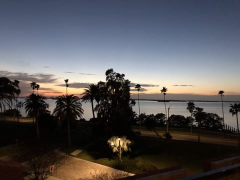 Sunset view from the newly reopened Fenway rooftop, located on our street!