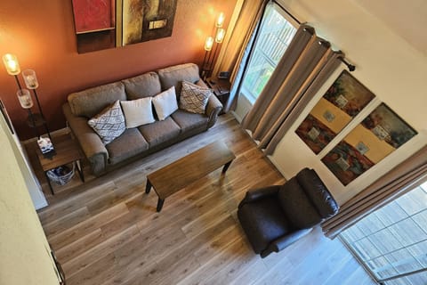 Living Room with New Sofa/Bed.