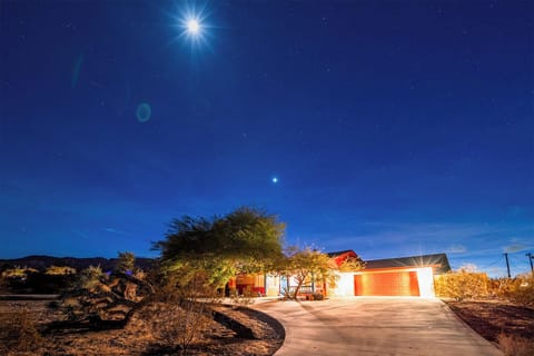 Illuminating  night skies.