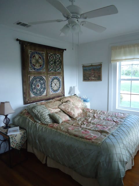 South bedroom with queen-size bed