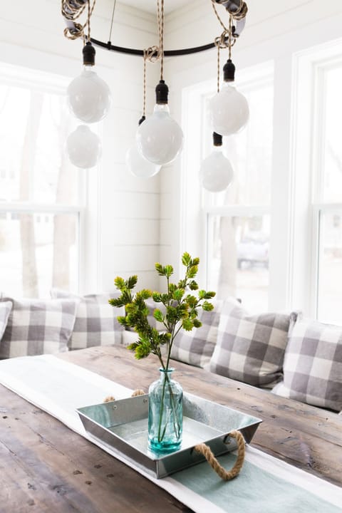 Make memories around large dining room table.