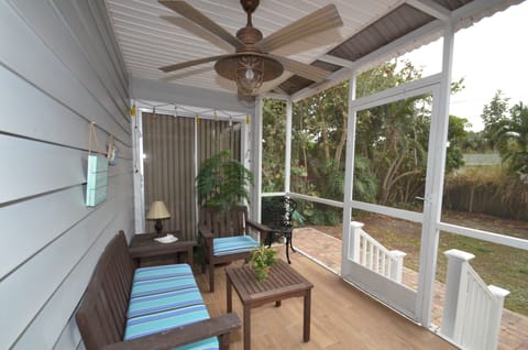 Sceened-in lanai.
