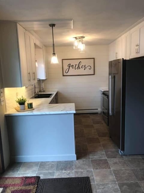 Newly remodeled upstairs kitchen, fully stocked with everything you may need!