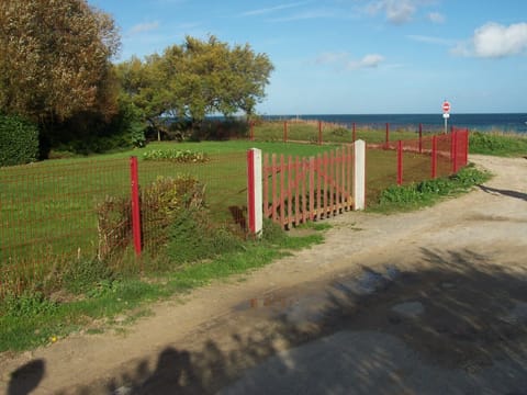 The newly built fence for pets protection