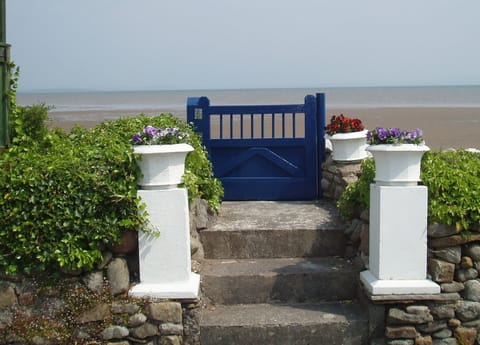 view over Morecambe Bay - through the gate and straight onto the beach!