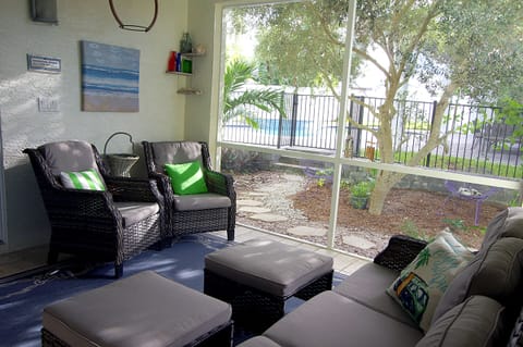 So lovely sitting in the breezeway