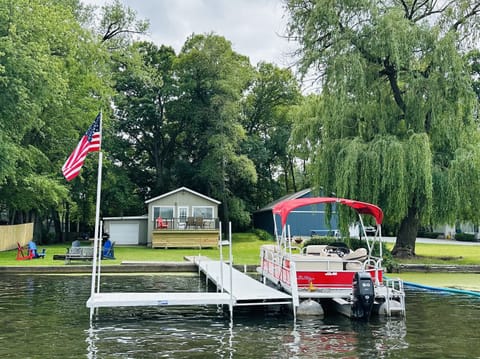 All rentals INCLUDE the house, pontoon, pier, deck, grill, fire pit & more! 
