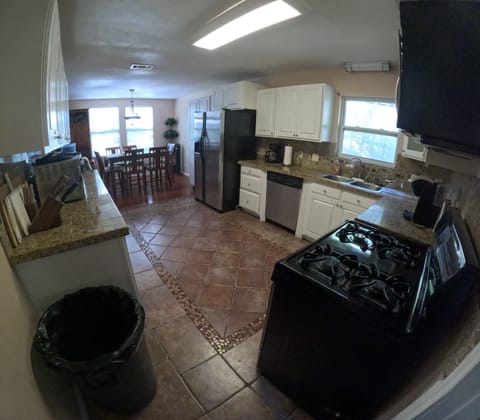 Kitchen and dining area