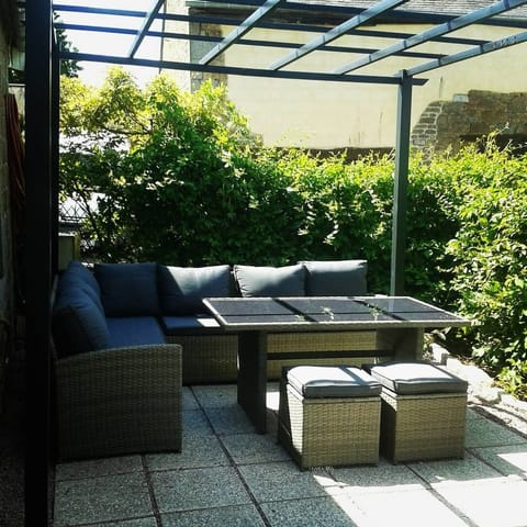 Pergola and garden furniture