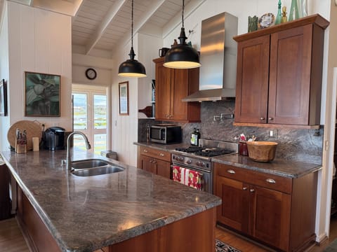 Plenty of counter space for baking or serving buffet style. 