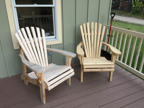 Adirondack Chairs on deck.
