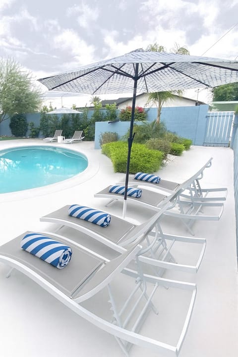 Lots of Sunning Space!  We have Six Chaise Loungers.