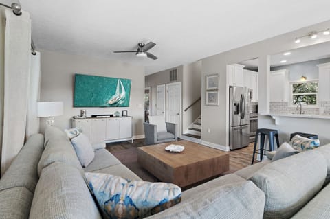 Caribbean Breeze - Seacrest Beach - Second Floor Kitchen, Living Area, and Dining Area