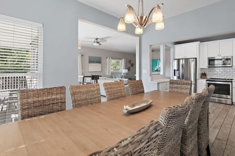 Caribbean Breeze - Seacrest Beach - Second Floor Kitchen, Living Area, and Dining Area
