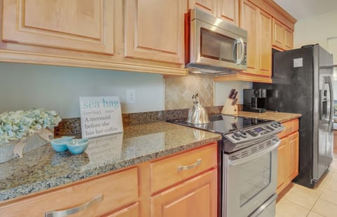 New appliances in the updated kitchen.