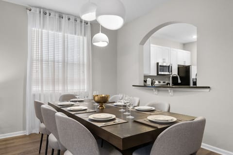 Share a delightful meal with loved ones at our table for 8