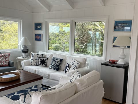 small second fridge in living area