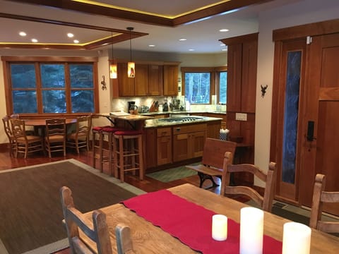 Kitchen view from dining area.