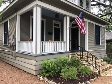 The classic front porch is a great place to relax.