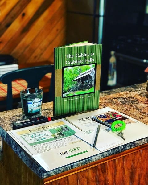 All guests walk in to find their key and welcome packet, which is full of info!