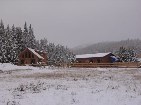 Winter view from edge of the property