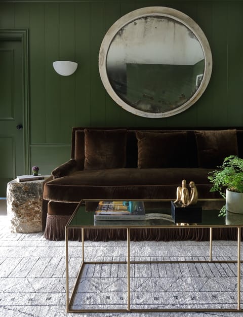 First level living room with flanking bedrooms. Includes large screen smart TV.