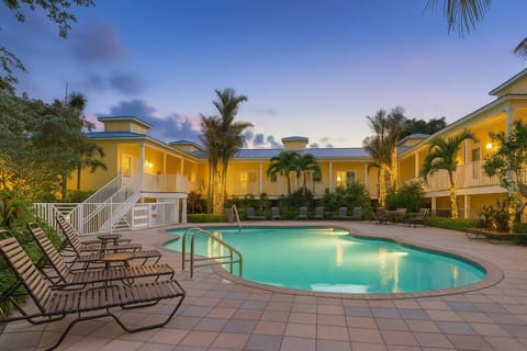 Beach Club has a heated pool.  This unit is located to the left up the stairs on the first floor.