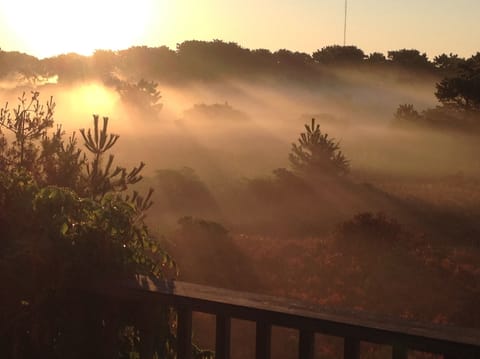Upside down house near beach with stunning view over the moor to the ocean House in Nantucket