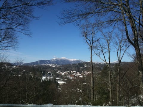 View from Upper Deck:
Village of Blowing Rock & Grandfather Mtn.