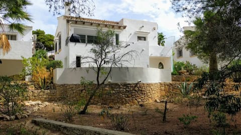 Rear view of villa
